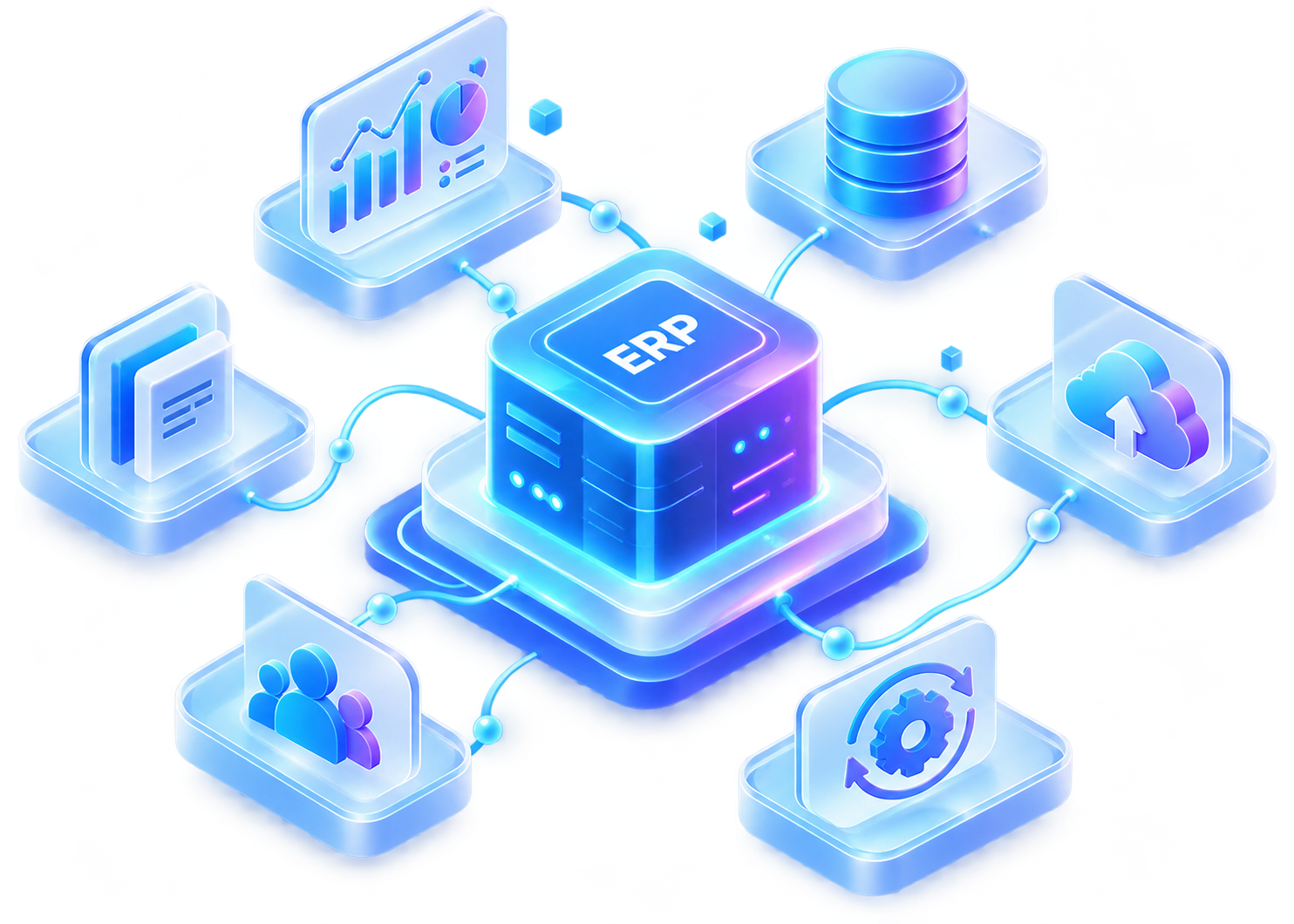 Custom ERP plan illustration