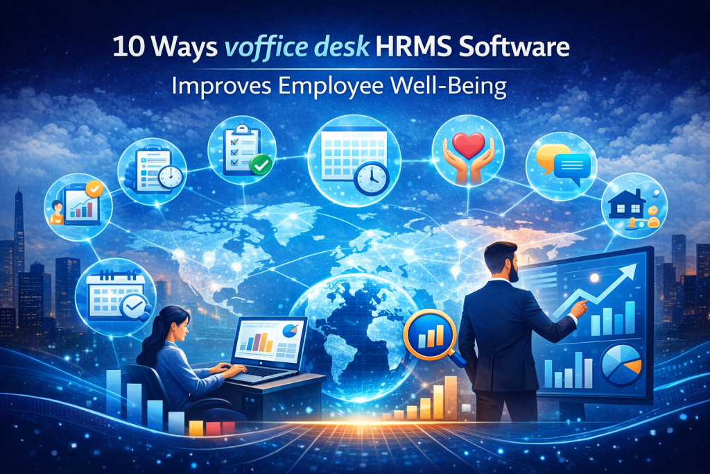 10 Ways Voffice Desk HRMS Software Improves Employee Well-Being