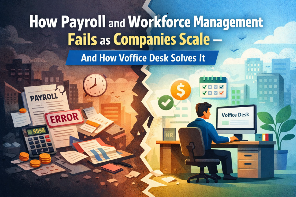 How Payroll and Workforce Management Fails as Companies Scale – And How Voffice Desk Solves It