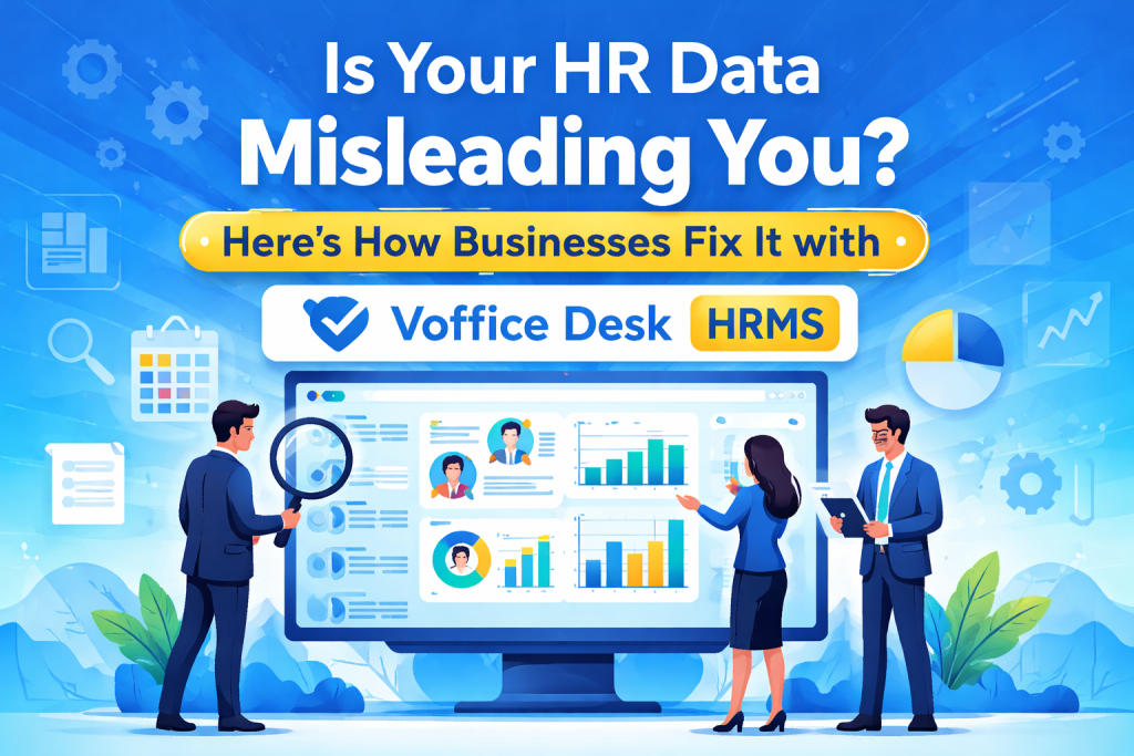 Is Your HR Data Misleading You? Here’s How Businesses Fix It with Voffice Desk HRMS